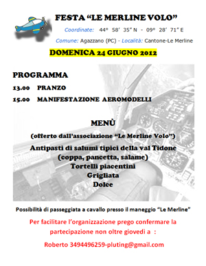 Festa Campo Volo Le Merline