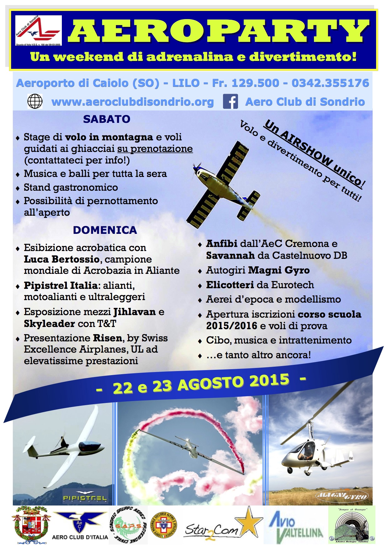 Aeroparty a Caiolo