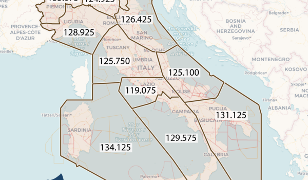 Nuovi confini dei settori FIC di Padova