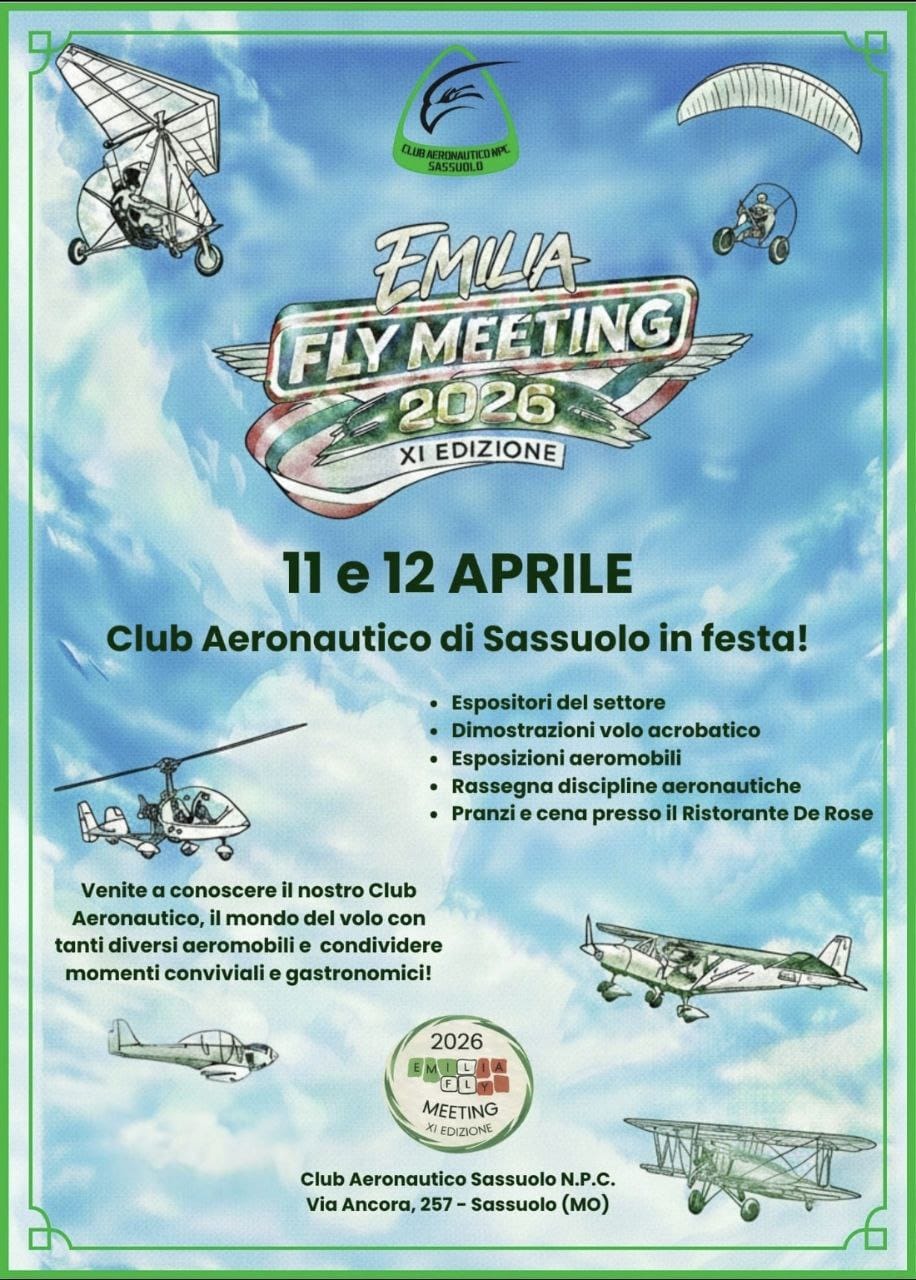 Emilia Fly Meeting 2026 – L’aria si scalda a Sassuolo