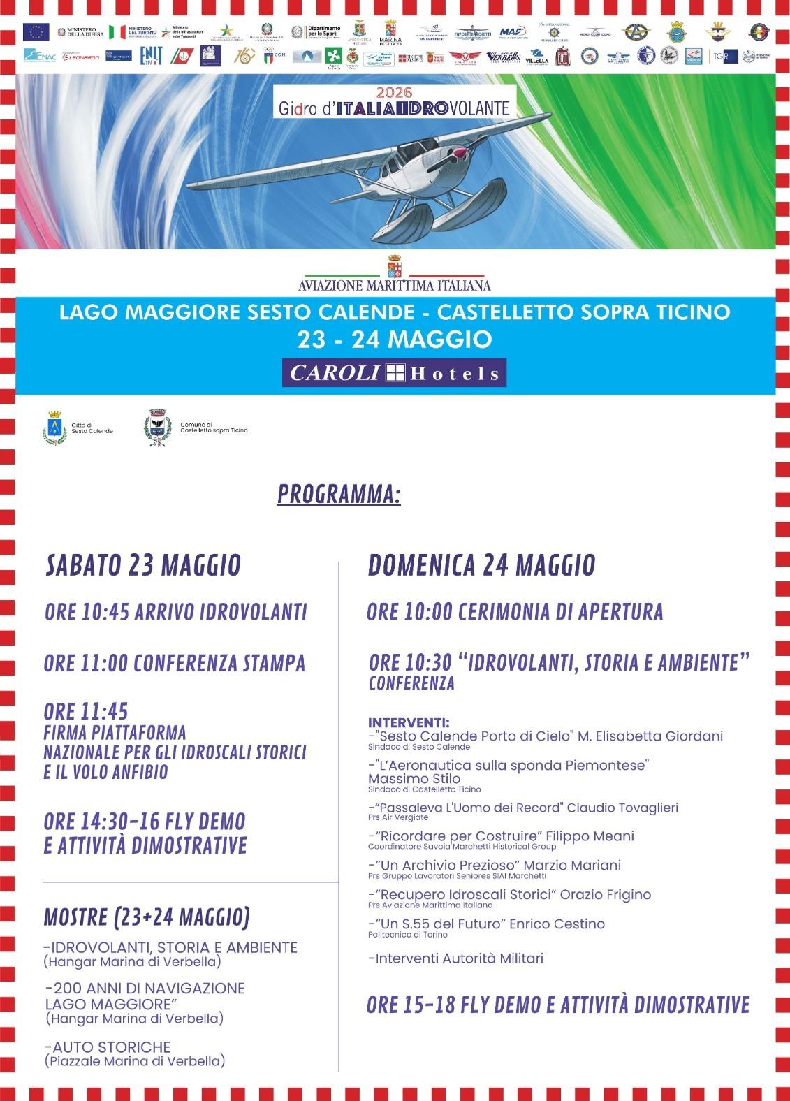 Gidro 2026: torna il Giro d'Italia in idrovolante